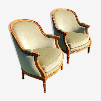 Velvet armchairs, set of 2