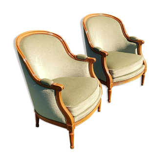 Velvet armchairs, set of 2