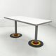 Dining table "Kroma" by Antonia Astori for Driade, 1980