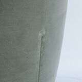 Fauteuil velours pivotant