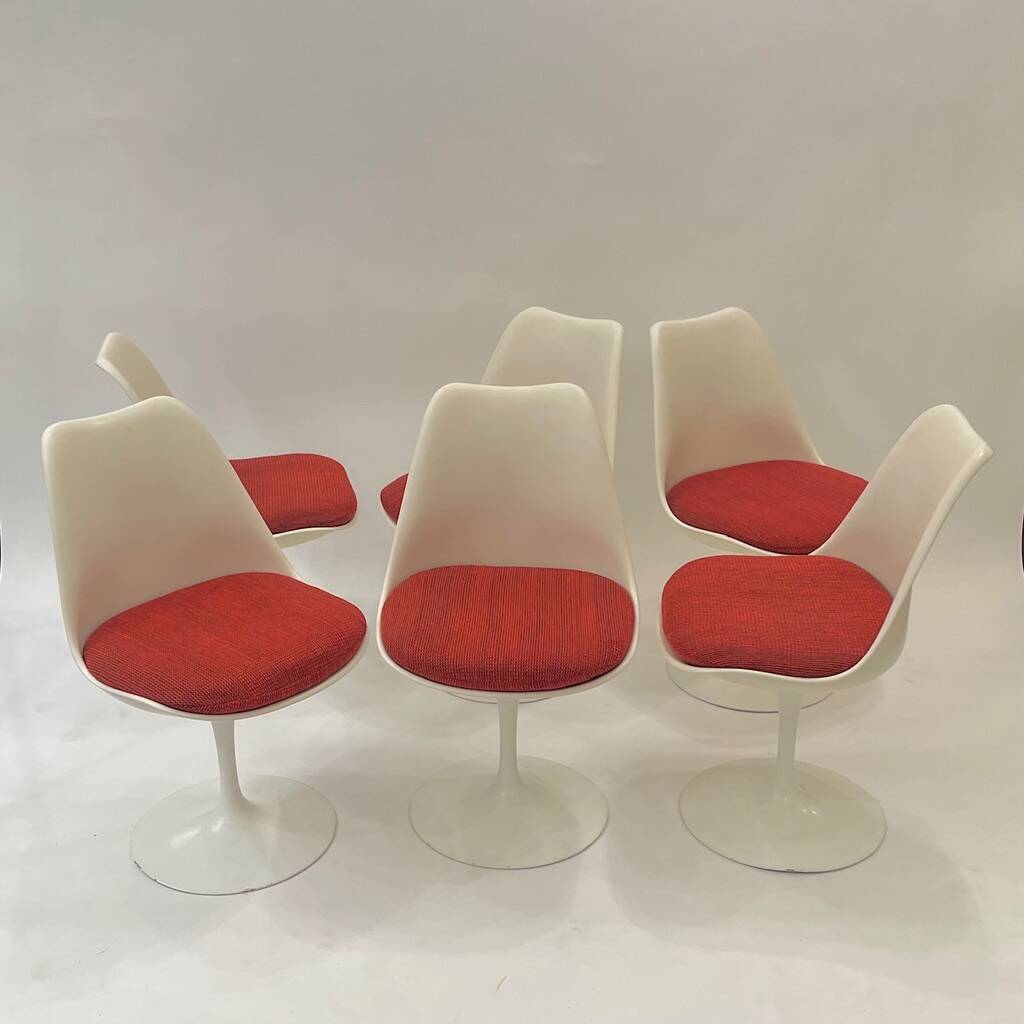 6 chaises pivotante Knoll Eero Saarinen vers 1970