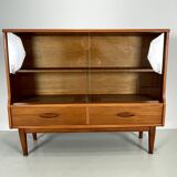 Vintage Jentique small display cabinet from the 1960s made of teak wood.