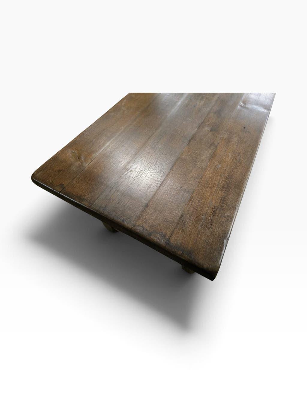 XL vintage dining table in solid wood