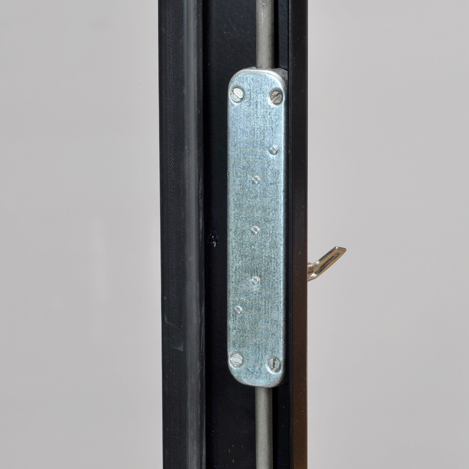 Vintage Glass & Iron Medical Cabinet, 1970s