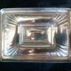 Art Deco cookie jar in chrome metal and glass
