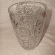 Vase en cristal taillé de Bohème, années 70