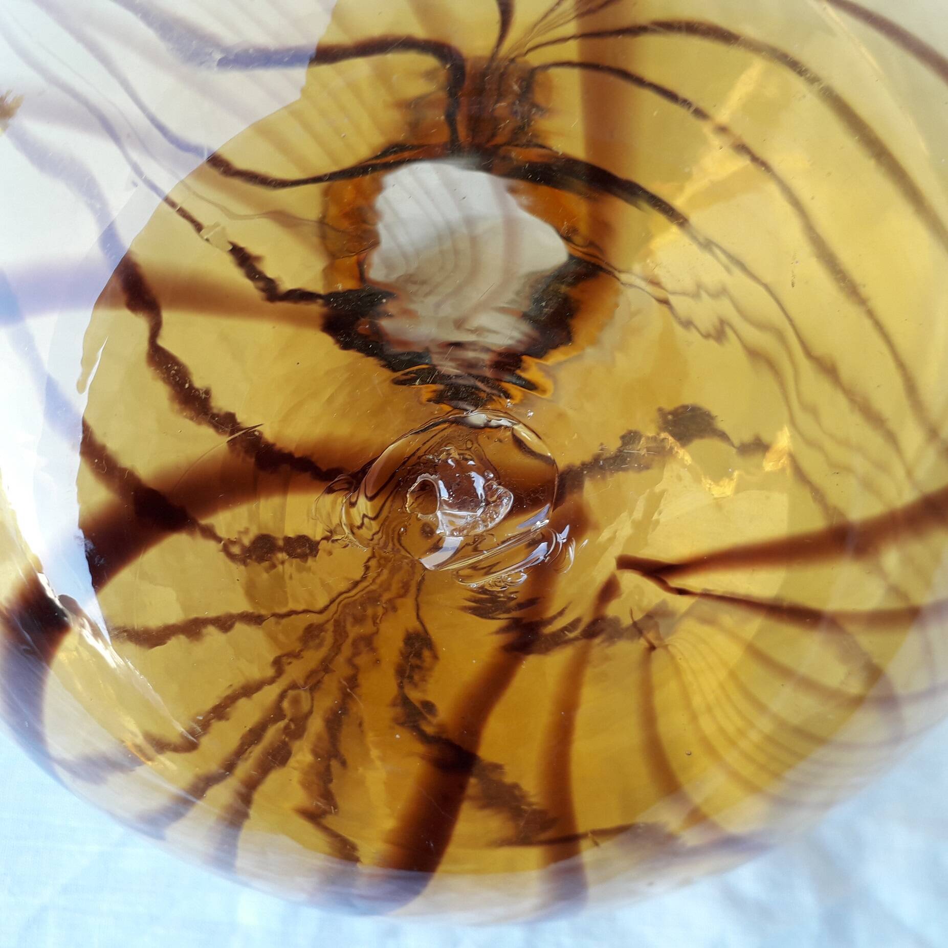 Blown glass vase