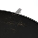 Black wooden Shoggi meditation stool by Alain Gaubert, 1980s vintage