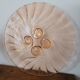 50s pink glass tray