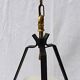 Small 60s metal and opaline light fixture