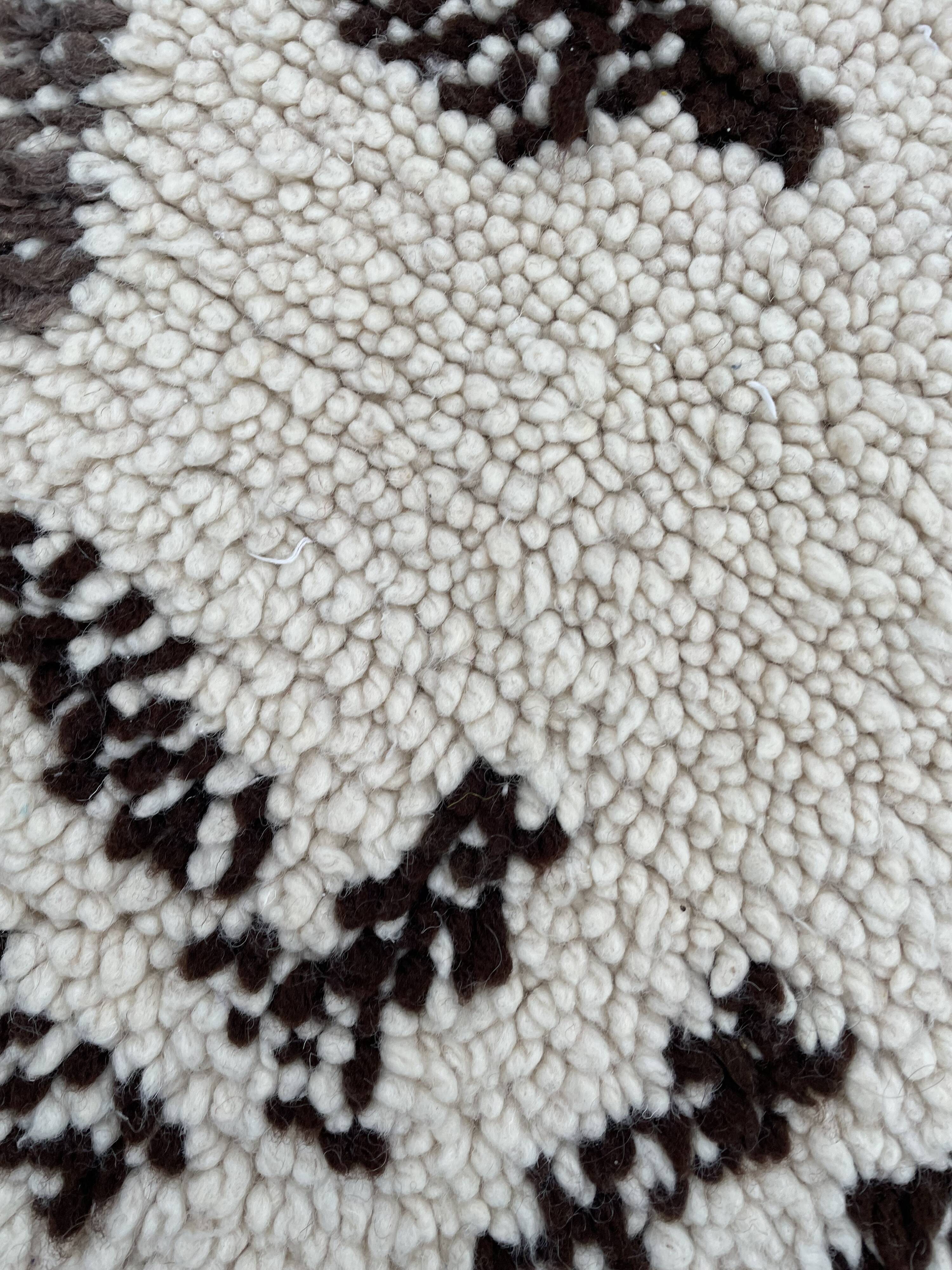 Rug berbere beni ouarain vintage wool 80x225 cm