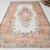 Orange & Beige Vintage Area Rug 174x283Cm SK 21610
