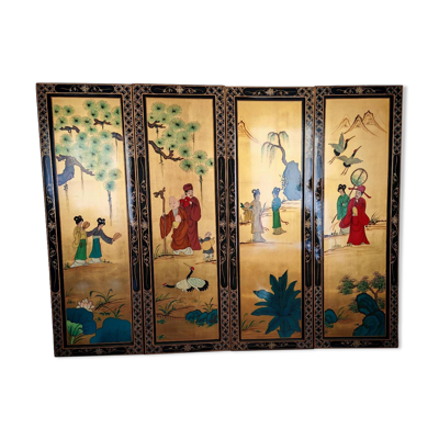 Peintures en bois doré chinoises