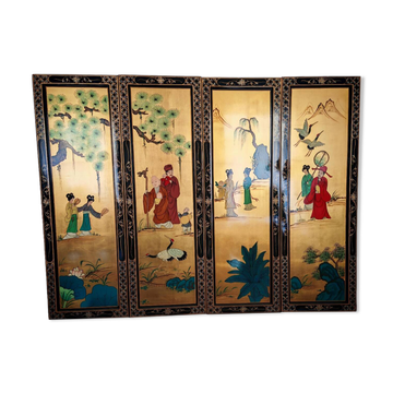Chinese gilded wooden paintings