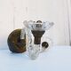 Pair of Murano twisted glass wall lights