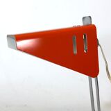 Vintage Italian orange metal desk lamp from 1970