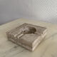 Square ashtray rough stone