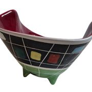 Ciotola Deruta Italy anni '50 – Mid-Century Modern – Ceramica d'Autore Geom