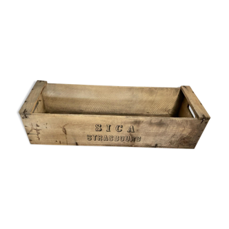 Vintage wooden box sica strasbourg