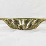 Vintage bronze fruit basket design austrian year 50