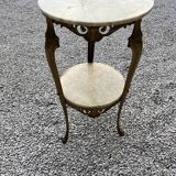 Marble and brass side table 1950/60