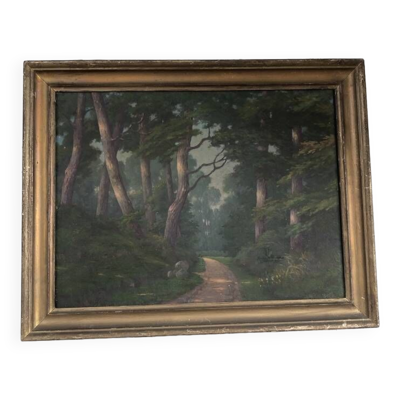 Toile huile A.colomb 65 x 52 cm