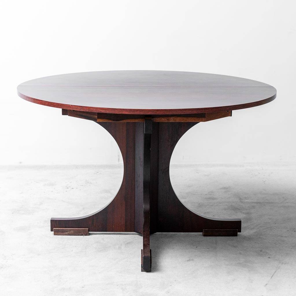 1960s vintage moderne antique table à rallonge en teck