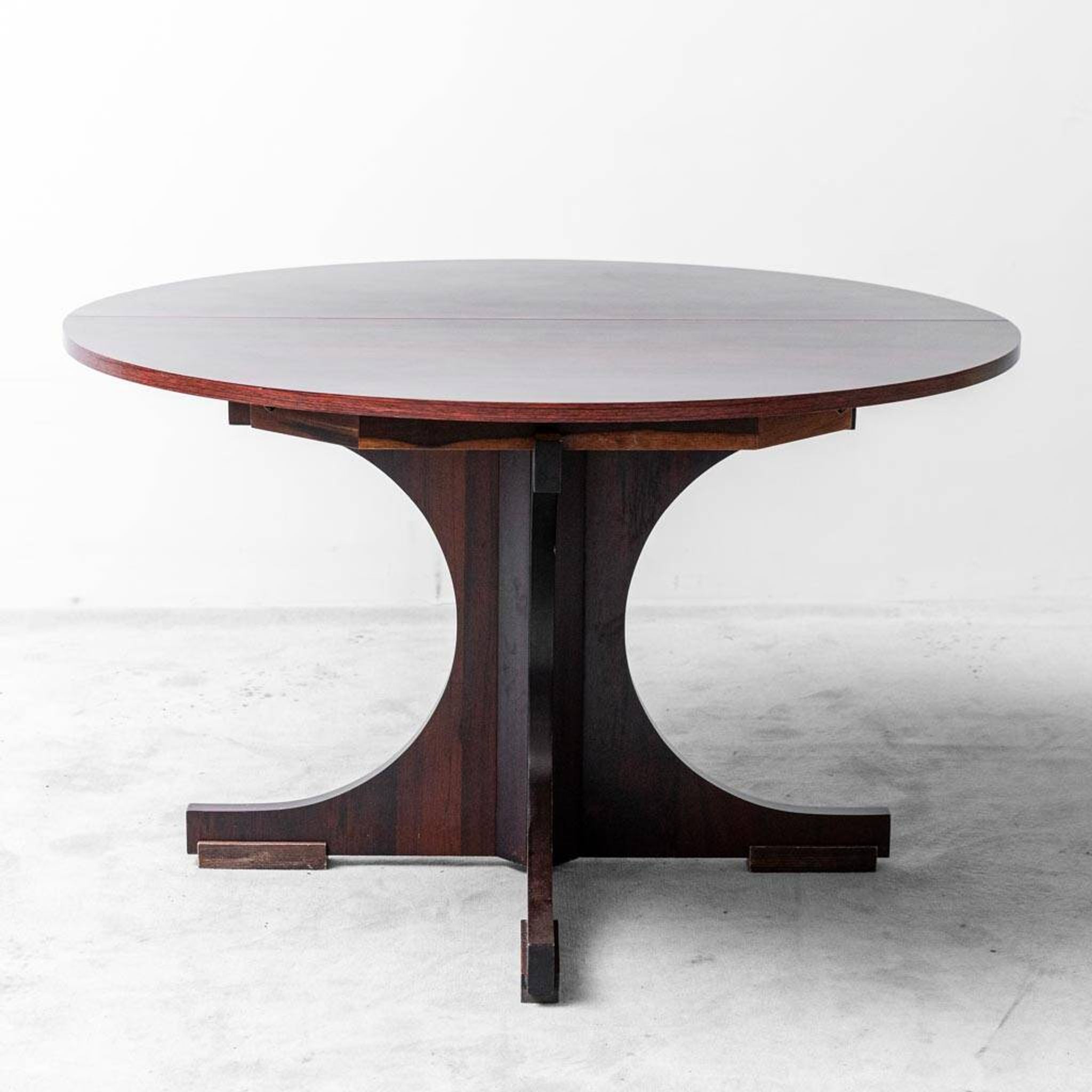 1960s vintage moderne antique table à rallonge en teck
