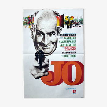 Original movie poster "Jo" Louis de Funès