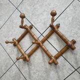 Antique folding coat rack