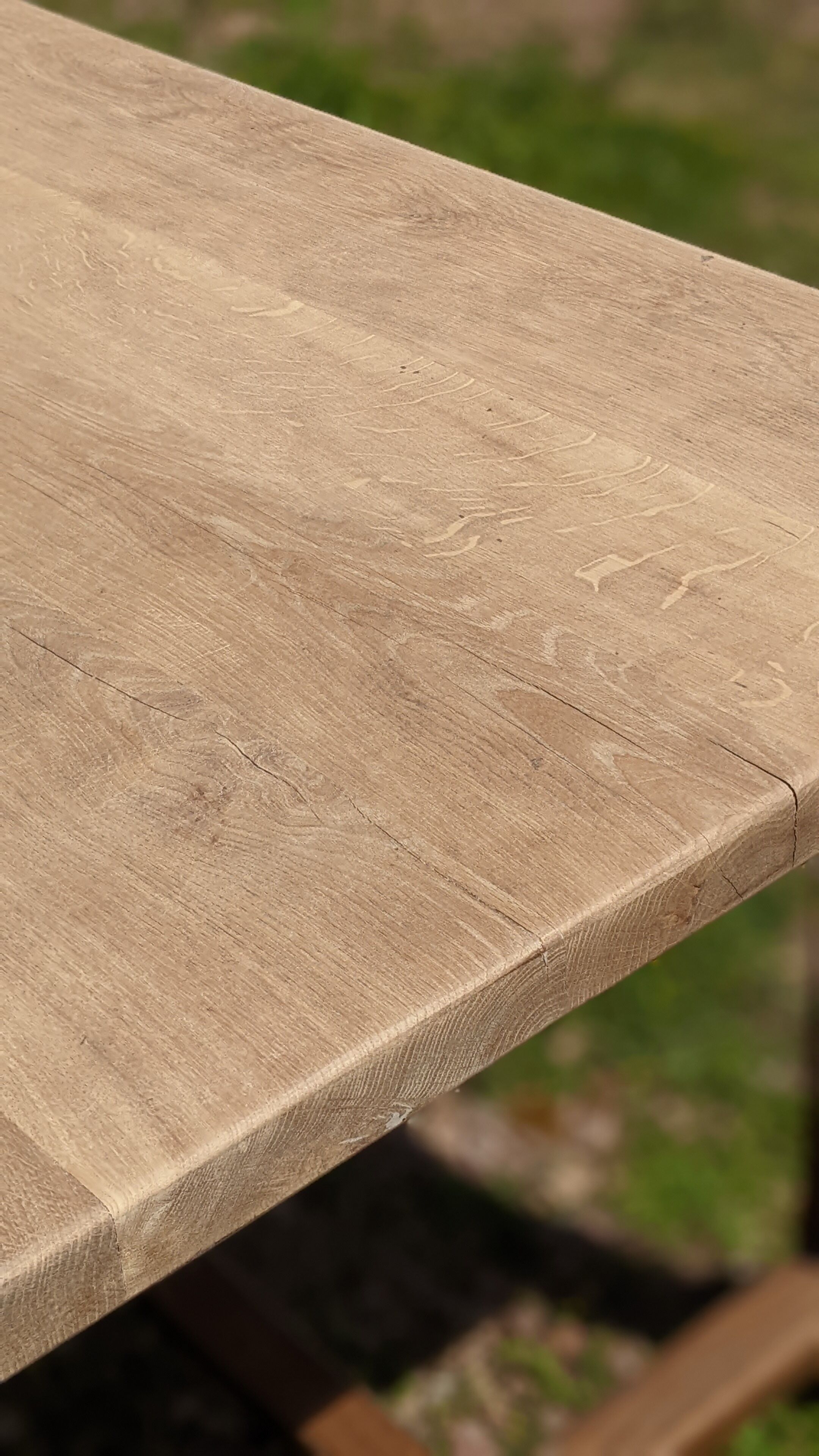 Old farmhouse table in chene circa 1950