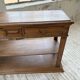 19th-century oak console table