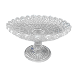 Plate mounted on pressed-molded glass column