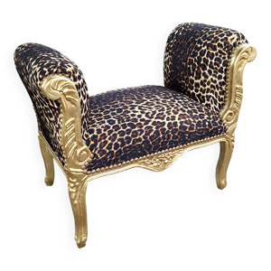 Fauteuil empire léopard