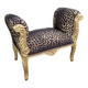 Fauteuil empire léopard