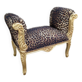 Fauteuil empire léopard