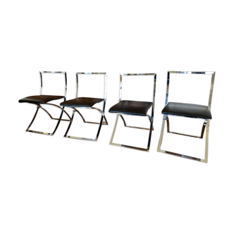 Suite of 4 Luisa chairs by Marcello Cuneo