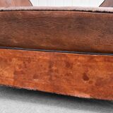 Pair of leather club armchairs – Mid-20th century