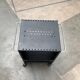 Postmodern perforated metal service trolley, 1980s
