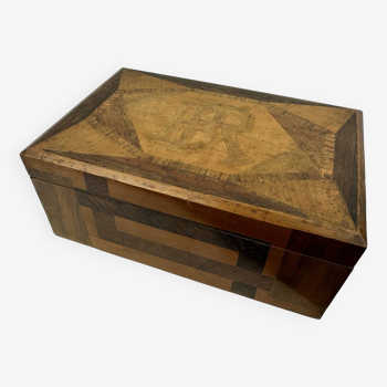 Marquetry box, 19th century