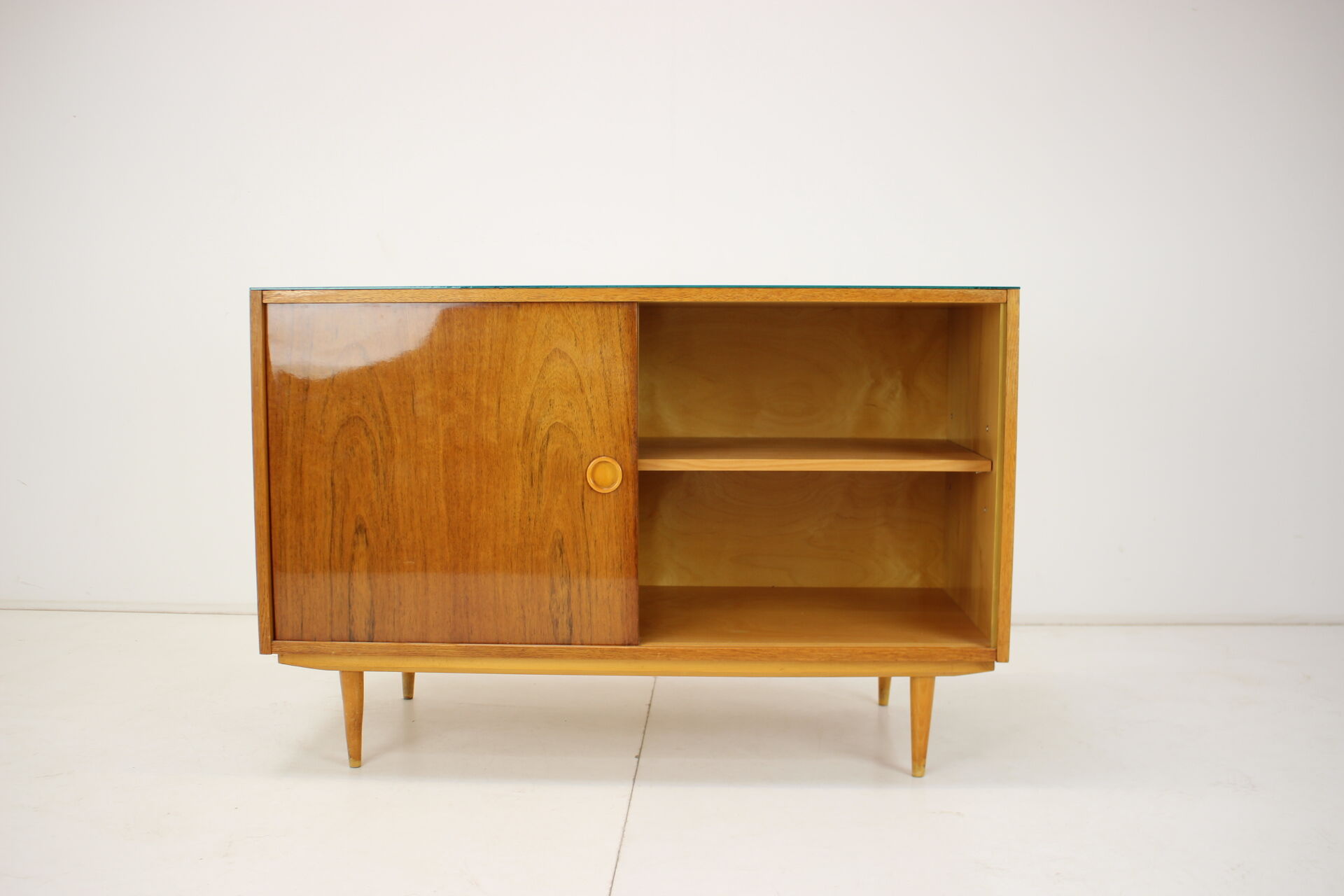 Mid-century upcycled cabinet on high gloss, 1960's