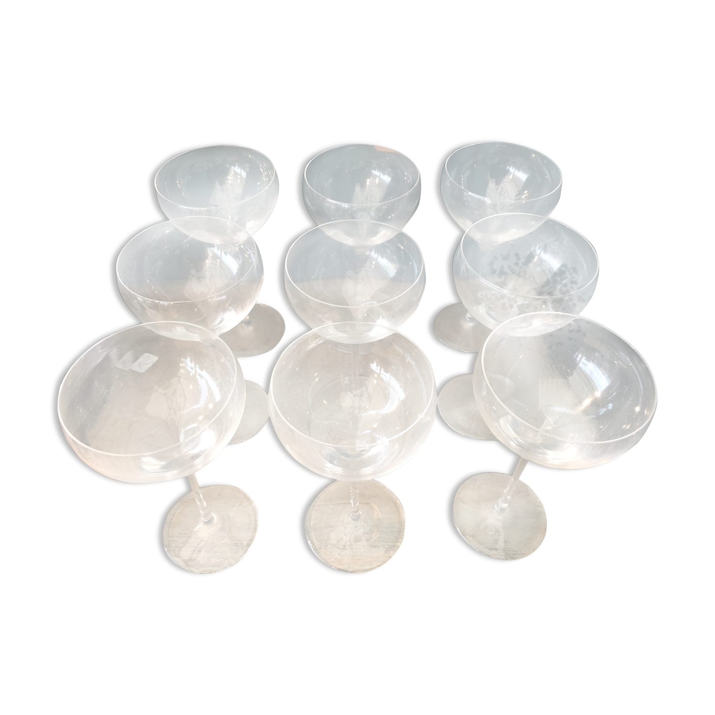 Crystal Wine Glasses by Daum France