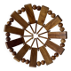 turned wooden fruit basket