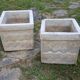 Paire de jardinières cubiques vintage 1960