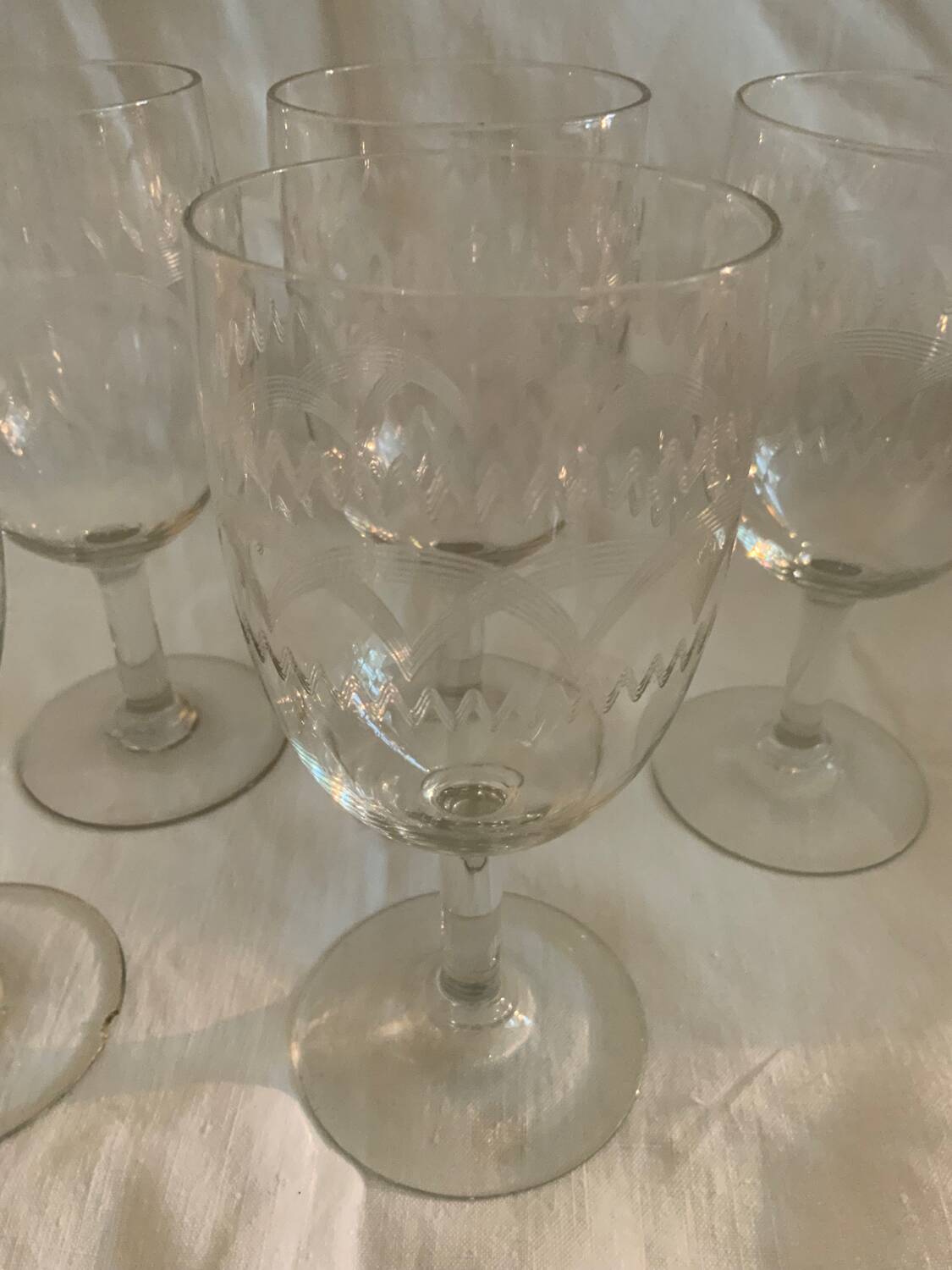 Selency x Monoprix Croisé Laroche stemware