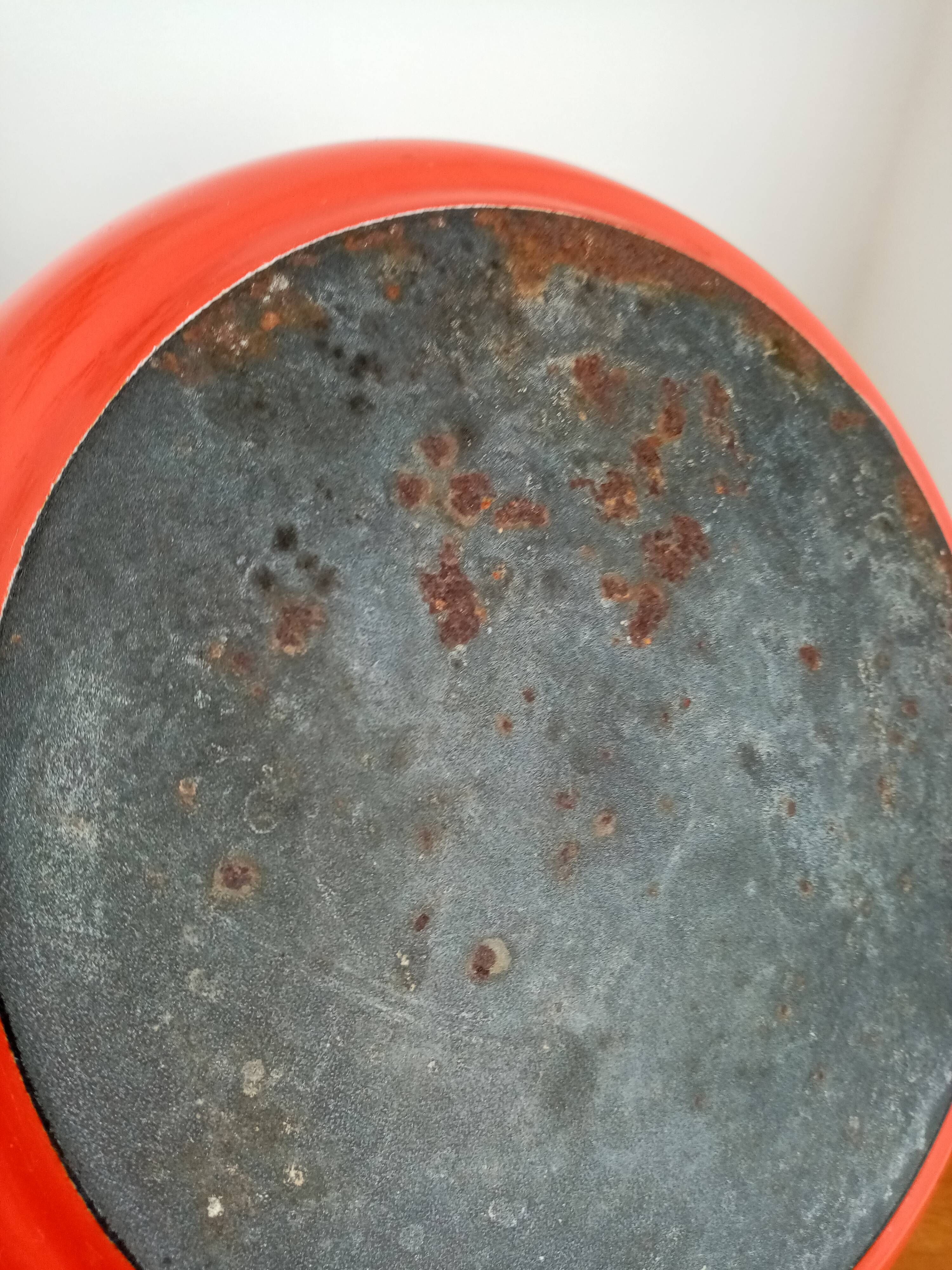 Enamelled vintage kettle