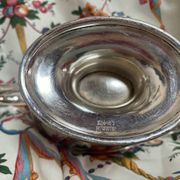 Saucière en métal argenté ancienne estampillée Birks