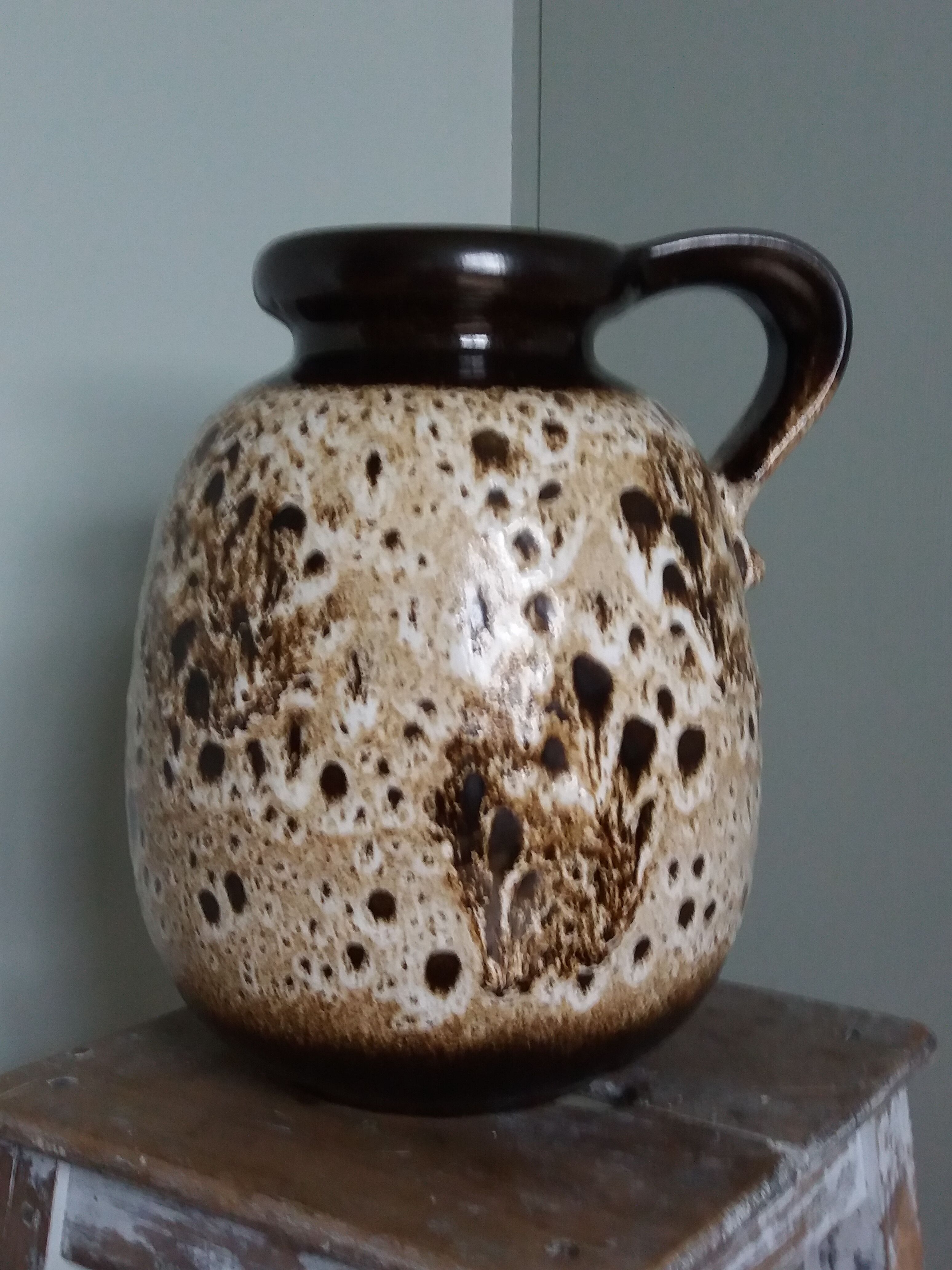 Vase West Germany fat lava Scheurich