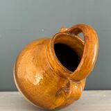 Old terracotta gargoulette jug