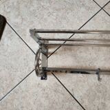 art deco coat rack in chrome metal